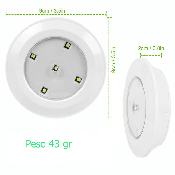 Kit 3 Luminárias de Led Inteligentes com Controle Remoto - Gavon