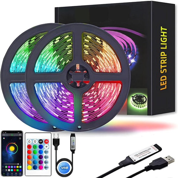 Fita de Led com Controle Remoto 1M-20M RGB Bluetooth - Gavon